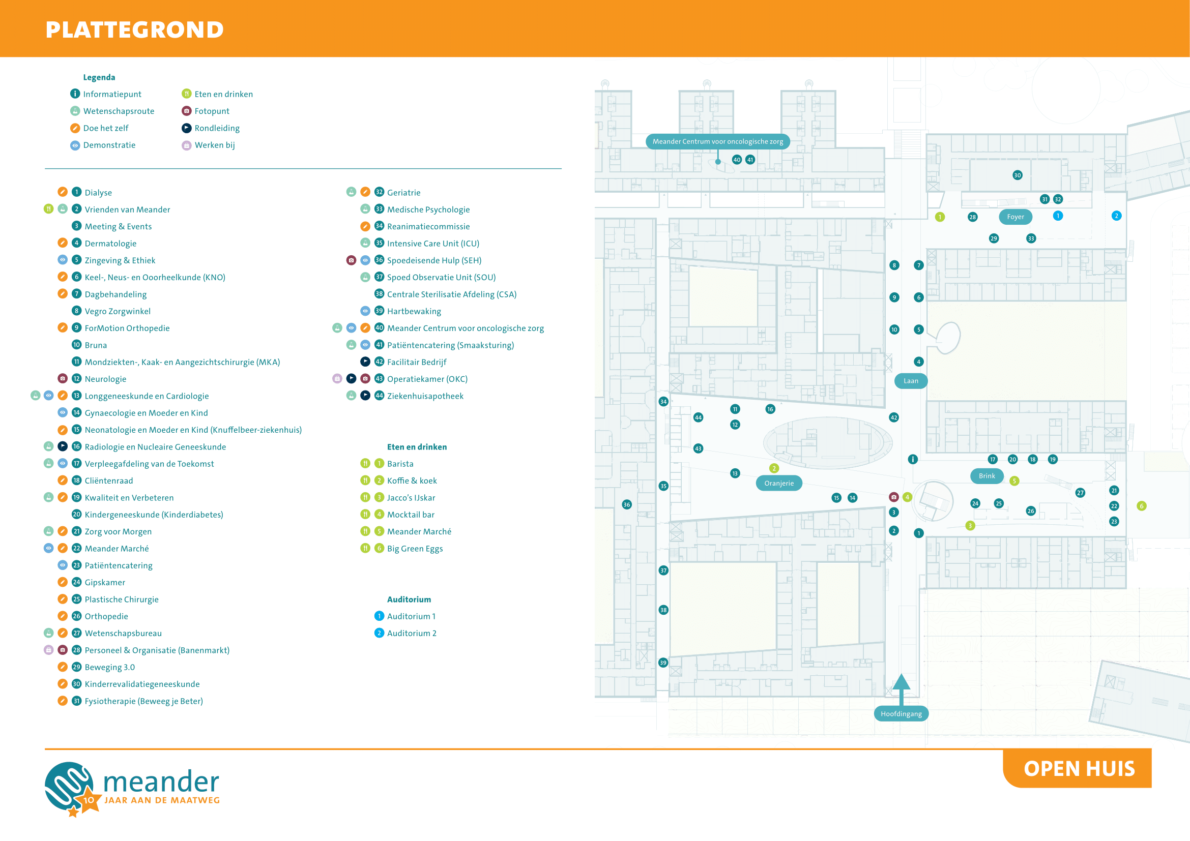 Plattegrond open dag 5 oktober 2024